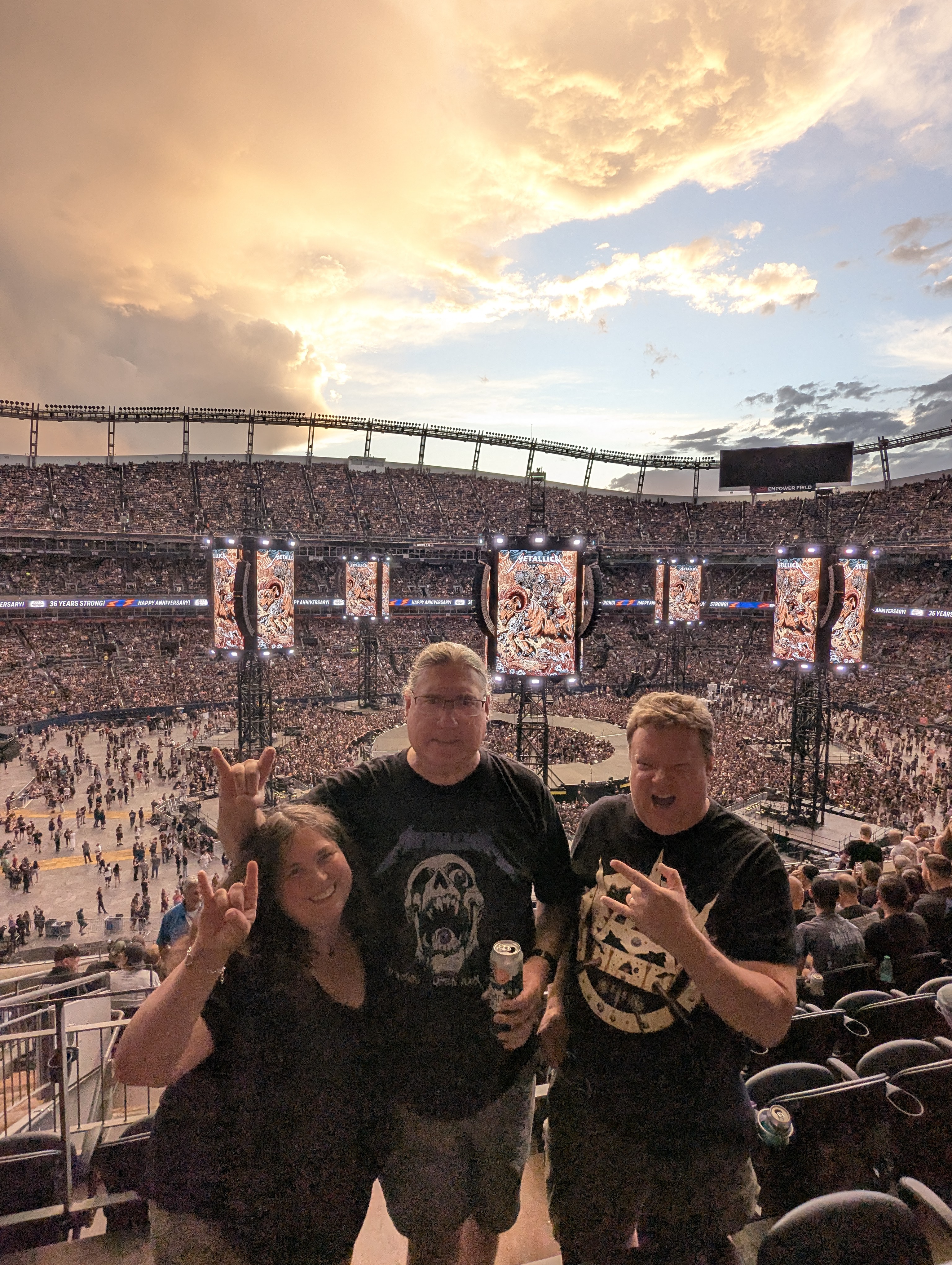 Metallica, Empower Field, Denver, Colorado, Kari Sanders, Michael Sanders, Jarl Anderson